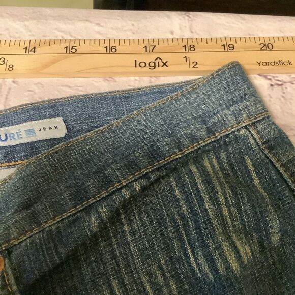 Azure love life vintage men retro y2k splattered abstract Art Wear Demin Jeans - Picture 8 of 11